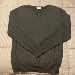 Old Navy Charcoal V-Neck Sweater